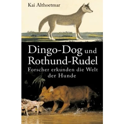 Abbildung von Dingo Dog und Rothund Rudel. Forscher erkunden die Welt der Hunde