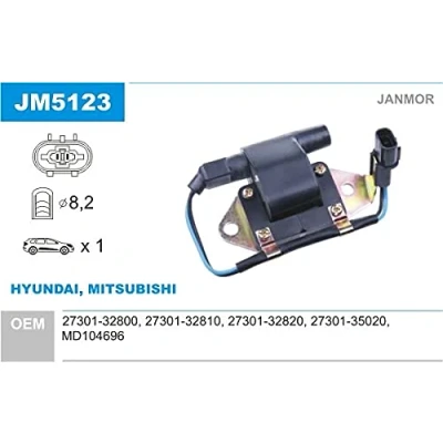 Abbildung von JANMOR JM5123 Zündspule MITSUBISHI: GALANT 4