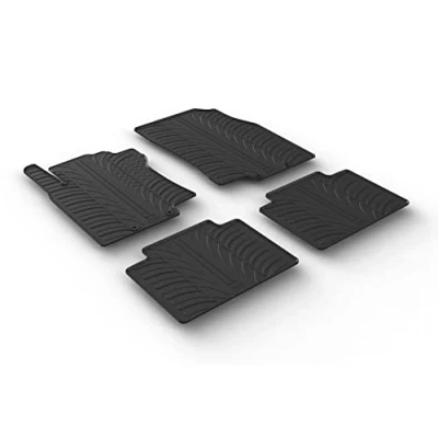 Abbildung von Gledring 0297 Fußmattensatz Gummi vorne und hinten 4 schwarz 750mm 550mm NISSAN: X Trail