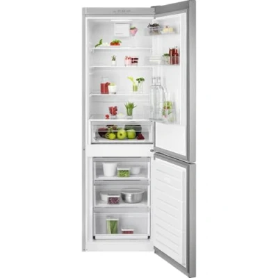 Abbildung von AEG ORC5S331EX 5000 ColdSense Freistehende Kühl Gefrierkombination 339L, 1860mm, LowFrost, LED Beleuchtung, Inverter Kompressor, FrostMatic, Automatisches Abtauen, Edelstahl