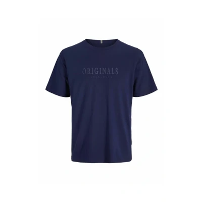 Abbildung von Jack &amp; Jones Jorfrederiksberg CREW NECK Tshirt print, Herren, Größe: Large, Ocean cavern