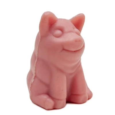 Abbildung von La Maison du Savon de Marseille Seife, französisches Schwein, für Duschgel oder Dekoration, Himbeerduft, 20 g