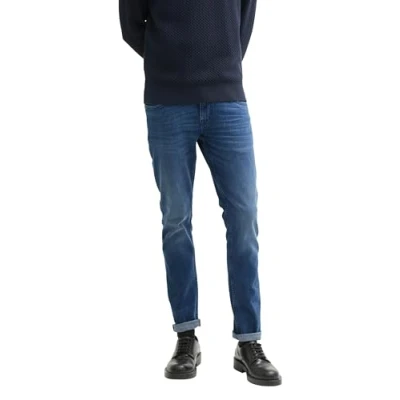 Abbildung von TOM Tailor TROY Jeans Slim Fit, Herren, Größe: 33x32, Mid stone wash denim