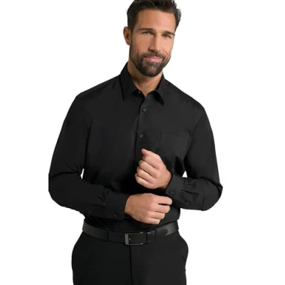 Abbildung von JP1880 Businesshemd Hemd Business bügelfrei Kentkragen Langarm bis 8XL