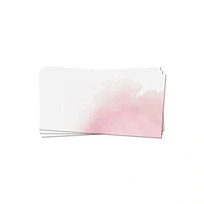 Abbildung von 50 x PRESENTOU Briefpapier beidseitig bedruckt 120 Gramm Papier Motivpapier Urkundenpapier Urkunde Speisekarte Liebesbrief (Aquarell Blumen Rosa, Umschläge)