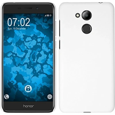 Abbildung von PhoneNatic case kompatibel mit Huawei Honor 6C Pro Hülle weiß gummiert Hard Cover
