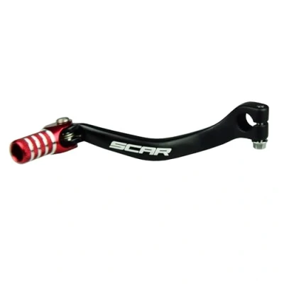Abbildung von SCAR Schalthebel Ganghebel kompatibel mit HONDA CR 250 CR250 93 07 Rot
