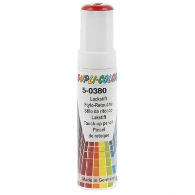 Abbildung von DUPLI COLOR 598586 Fahrzeug Kombinationslack 12 Stift Rot GLITTER SPRAY silber transparent 400 ml