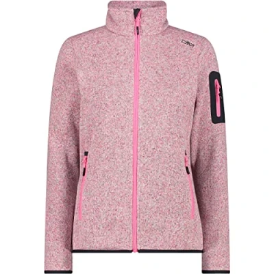Abbildung von CMP Knit Tech Jacke für Damen, Rosa Fluo Weiß, D46