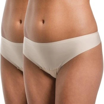 Abbildung von Magic Bodyfashion Dream Invisibles 2 PACK String, Damen, Größe: XL, Latte