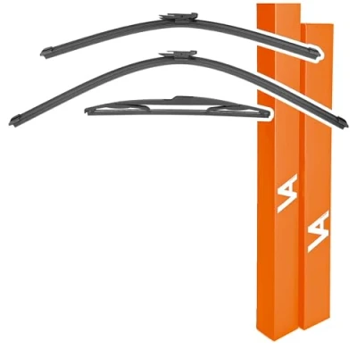Abbildung von VIA ALBION® Dreierpack Scheibenwischer passt VAUXHALL ZAFIRA [ B ] 2006 2012 Wischerblätter