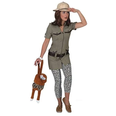 Abbildung von Orlob Kostüm Safari Kleid Olivgrün für Damen