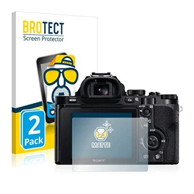 Abbildung von BROTECT Entspiegelungs Schutzfolie für Sony Alpha 7 (ILCE 7) (2 Stück) Matte Displayschutz Folie, Anti Reflex, Fingerprint