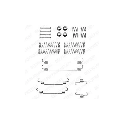 Abbildung von DELPHI LY1331 Zubehörsatz, Bremsbacken CITROËN: C3 I Schrägheck, C4 II Cactus, C2 PEUGEOT: 1007 208 Schrägheck