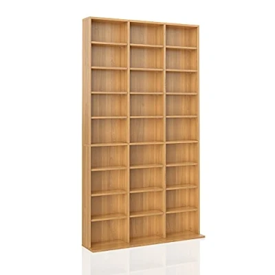 Abbildung von Vicco CD Regal Jukebox, Buche, 102 x 178 cm