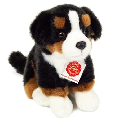 Abbildung von Teddy Hermann® Kuscheltier Berner Sennenhund sitzend, 21 cm, zum Teil aus recyceltem Material