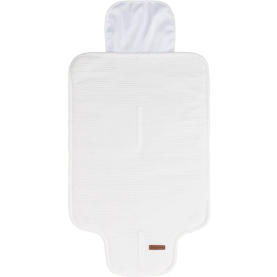 Abbildung von Baby&#039;s Only Wickelunterlage Sense Wickelauflage Ideal für unterwegs Mit praktische Tasche Wickelzubehör Einfach zusammenfalten Cordsamt Weiß