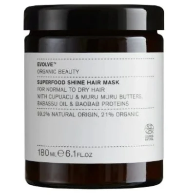 Abbildung von Evolve Organic Beauty Superfood Shine HAIR MASK Haarkur, Größe: 180 ml, Brown