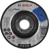 Abbildung von Bosch 1x PRO Metal Longlife Schleifscheibe für kleine Winkelschleifer und 22,23‑mm Bohrung (für Stahl, Ø 115 mm, Professional Zubehör Kleiner Winkelschleifer)