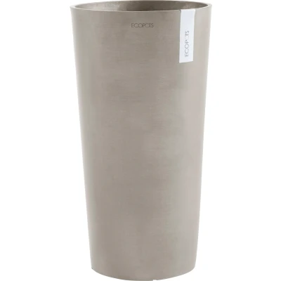 Abbildung von Ecopots Amsterdam halbhoch 66 cm(H) taupe Pflanze/Blumentopf