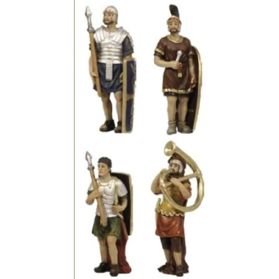 Abbildung von Passionsfigur 4 Soldaten, Höhe 9cm, handbemalen
