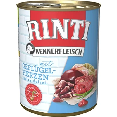Abbildung von RINTI Kennerfleisch mit Geflügelherzen 12 x 800 g