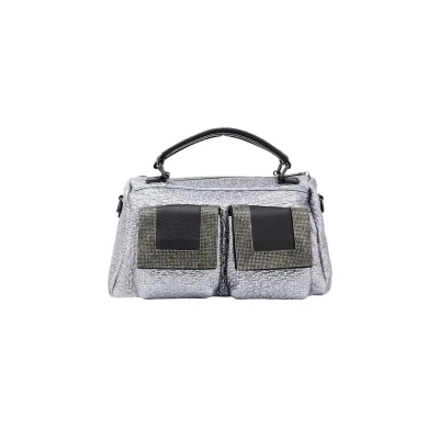 Abbildung von Dreimaster Handtasche Frauen Silber