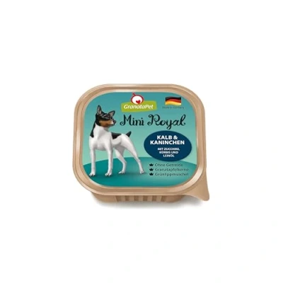 Abbildung von GranataPet Mini Royal Kalb &amp; Kaninchen, Nassfutter für Hunde, Hundefutter ohne Getreide Zuckerzusatz, Alleinfuttermittel ausgewachsene 11 x 150 g