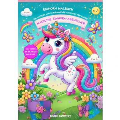 Abbildung von Einhorn Malbuch: Magische Abenteuer: Ein lustiges und entspannendes Malbuch für Kinder