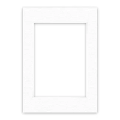 Abbildung von nielsen Conservation Passepartout Karton 1,5 mm Außenformat 29,7x42 cm (DIN A3) für Bildformat 21x29,7 A4) Polarweiß (hellweiß) strukturierte Oberfläche