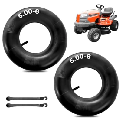 Abbildung von mizikuu 2 Stück 13x5.00 6 Schlauch, Reifenschlauch Rasenmäherreifen mit TR 13 Ventilschaft Aufsitzmäher Luftschlauch Ersatzschlauch für Razor Quad, Go Kart, Rasentraktor, Handwagen, Schubkarre