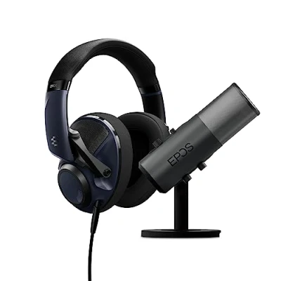 Abbildung von EPOS H6PRO &amp; B20 Streaming Bundle Kopfhörer mit Kabel Mikrofon Gaming Headset offener Akkustik PC Headphones für Dein Setup