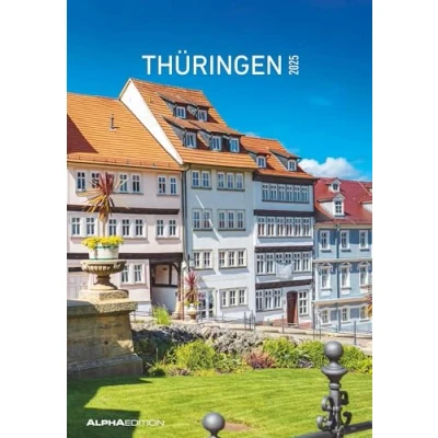 Abbildung von Alpha Edition Thüringen 2025 Bildkalender, 23,7x34cm, Wandkalender mit Platz für Notizen und vielen Infos, Bilder aus Thüringen, deutsches Kalendarium Ferientermine DE/AT/CH