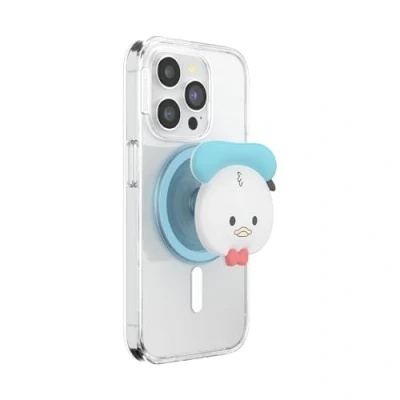 Abbildung von PopSockets: PopGrip Round für MagSafe Inklusive Adapterring Ausziehbarer Sockel und Griff mit einem Austauschbarem Top Smartphones Hüllen Kawaii Donald