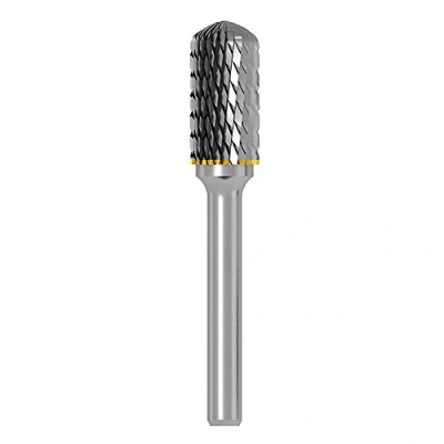 Abbildung von ASNOMY 1 Stück Rotationsfräser, Doppelschneider, drehbar, Wolframcarbid, die Grinder Bit 6 mm, Schaft 12 Zylinderkopf, Burres für Holzbearbeitung, Metall, Polieren, Gravur C