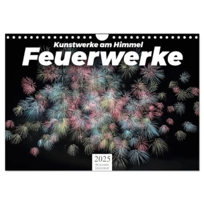 Abbildung von Feuerwerke Kunstwerke am Himmel (Wandkalender 2025 DIN A4 quer), CALVENDO Monatskalender