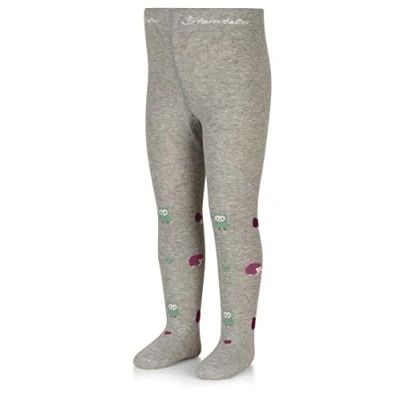Abbildung von Sterntaler Kleinkind Mädchen Strumpfhose Baby Waldtiere Babystrumpfhose mit Motiv hellgrau meliert, 80