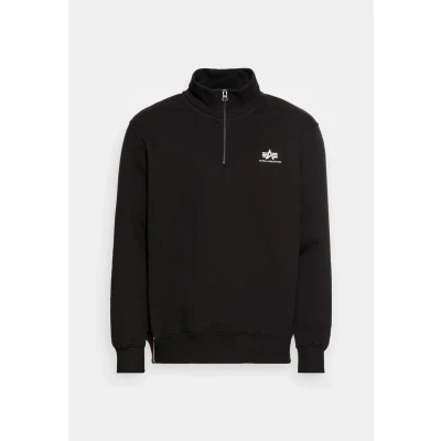 Abbildung von Alpha Industries HALF ZIPP Sweatshirt, Herren, Größe: XL, Black