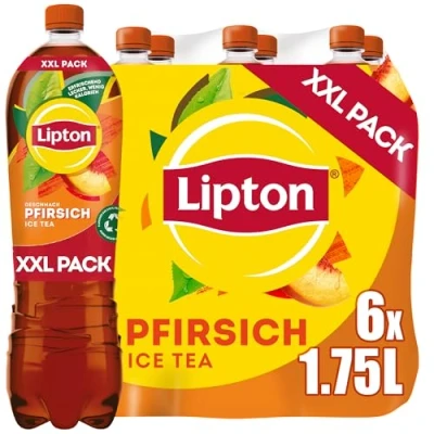 Abbildung von LIPTON ICE TEA Peach, Eistee mit Pfirsich Geschmack, EINWEG (6 x 1.75 l)