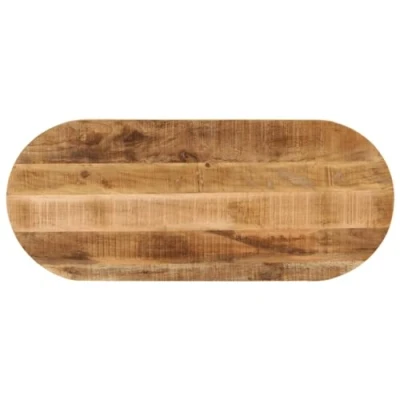 Abbildung von vidaXL Tischplatte 80x40x2,5 cm Oval Raues Massives Mangoholz (1 St)