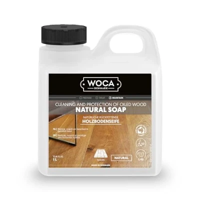 Abbildung von WOCA Holzbodenseife Natur Bodenpflegemittel (1l für 320 400m)