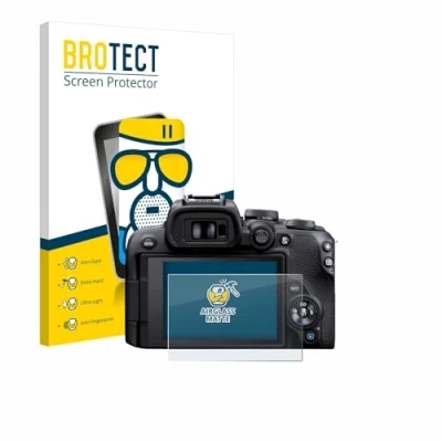 Abbildung von BROTECT Entspiegelungs Schutzglas für Canon EOS R10 Schutz Folie Panzerfolie Glas Matt [Extrem Kratzfest 9H, Anti Reflex, Fingerprint]