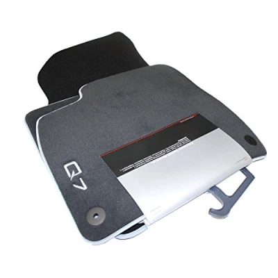 Abbildung von Audi 4M1061270MNO Textilfußmatte Premium Vorne/Hinten, Schwarz/Silbergrau, 4 Stück