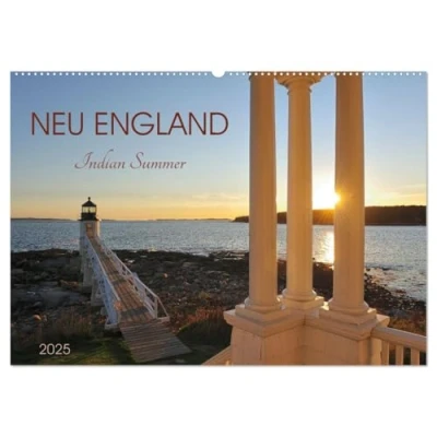 Abbildung von Neu England, Indian Summer (Wandkalender 2025 DIN A2 quer), CALVENDO Monatskalender