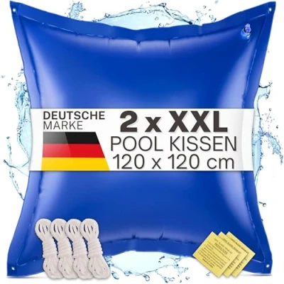 Abbildung von bonsport Pool Abdeckplane Kissen 118x118 cm, blau (2 St., 2x Poolkissen)