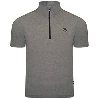 Abbildung von Dare 2b Pedal It Out Jersey Herren Radsport T Shirt Q Wic Plus leichtes Material mit geruchsabweisenden und reflektierenden Druckdetails halber Belüftungsreißverschluss Sport