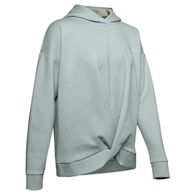 Abbildung von Under Armour Damen Oberteil Recovery Fleece Wrap Po Hoodie, Grün, SM, 1344167 189