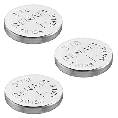 Abbildung von Uhrenbatterie Renata Swiss made 370 oder SR920SW 1.5V (3 x SR 920 SW)