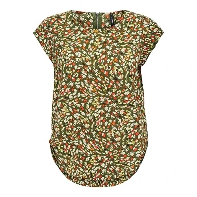 Abbildung von ONLY Damen Onlvic S/S Aop Top Noos Ptm T Shirt, Winter Moss/Aop:eco Animal, 38 EU