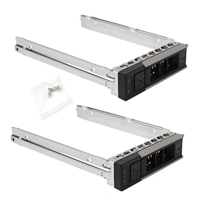 Abbildung von Heretom 2 Stück 3,5 Zoll X7K8W Y796F LFF SAS/SATA HDD Festplatten Rahmen Caddy Tray für Dell Gen 14 PowerEdge R240 R340 R440 R540 R640 R740 R740xd R6415 R6525 R7415 R7425 R7515 C6420 +4 Schrauben
